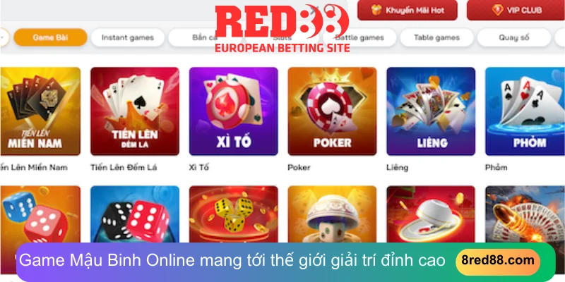 Game Mậu Binh Online mang tới thế giới giải trí đỉnh cao 