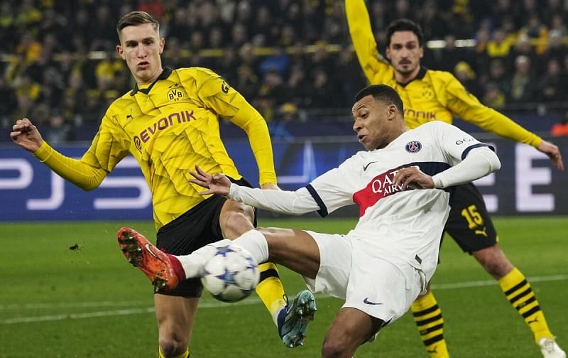 Thứ hạng của PSG và Borussia Dortmund