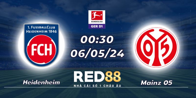 Nhận định Heidenheim vs Mainz ngày 06/05 rạng sáng 00:30